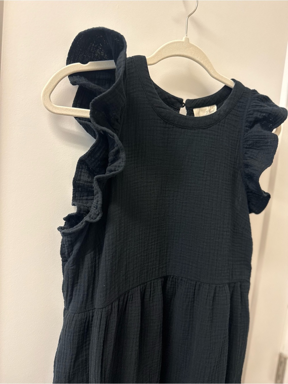 Universal Thread Black Tiered Ruffle Sleeve Maxi Dress Size Medium - Picture 4 of 16